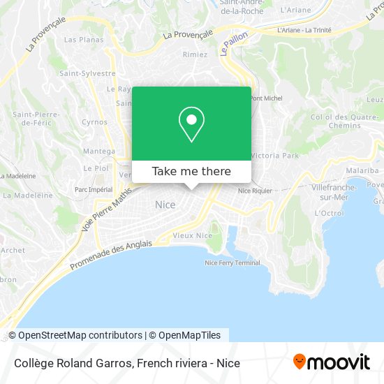 Mapa Collège Roland Garros