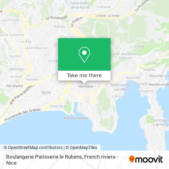Boulangerie Patisserie le Rubens map