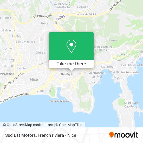 Sud Est Motors map