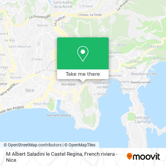 M Albert Saladini le Castel Regina map
