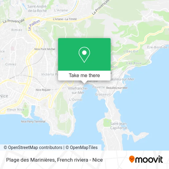 Plage des Marinières map