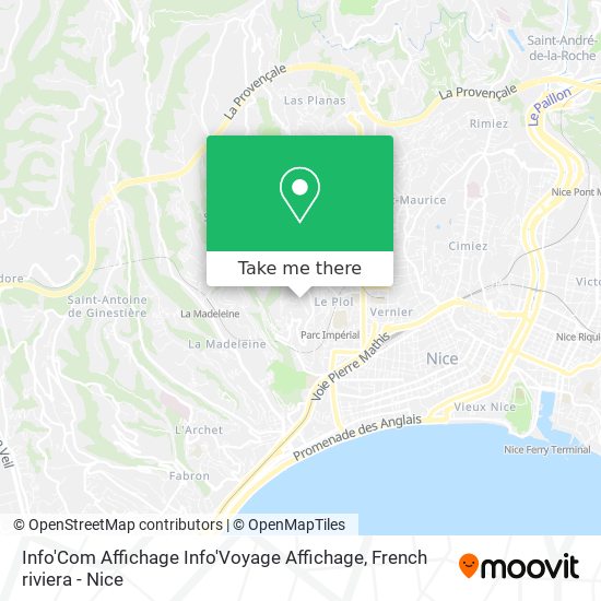Info'Com Affichage Info'Voyage Affichage map