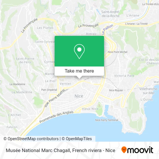 Musée National Marc Chagall map