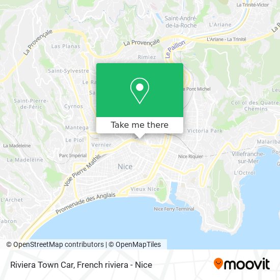 Riviera Town Car map