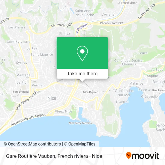 Gare Routière Vauban map