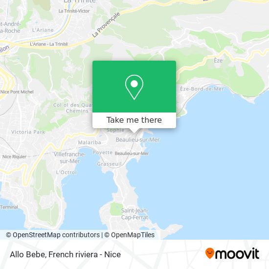 Allo Bebe map