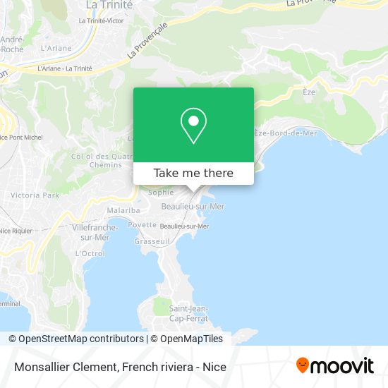 Mapa Monsallier Clement