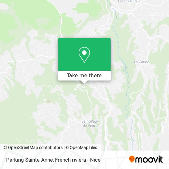 Mapa Parking Sainte-Anne