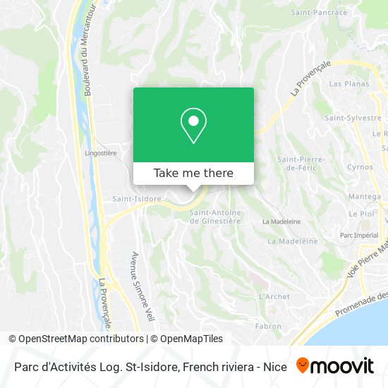 Parc d'Activités Log. St-Isidore map
