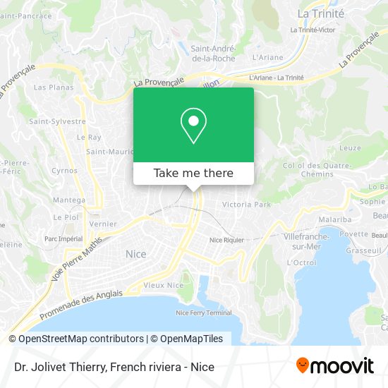 Mapa Dr. Jolivet Thierry