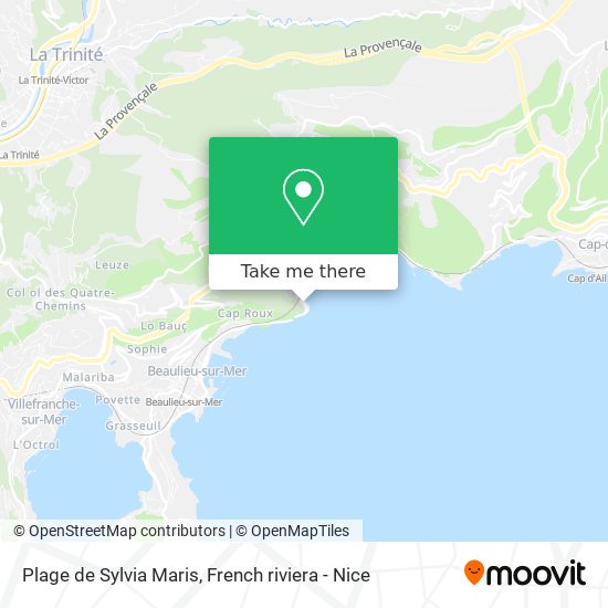 Plage de Sylvia Maris map