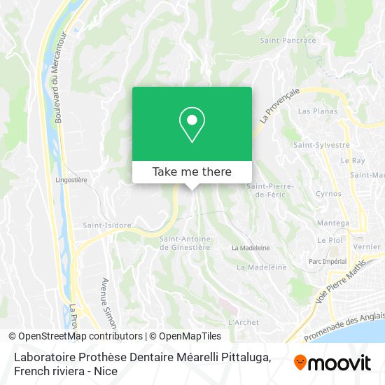 Laboratoire Prothèse Dentaire Méarelli Pittaluga map