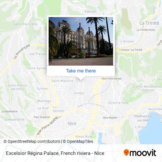 Excelsior Régina Palace map