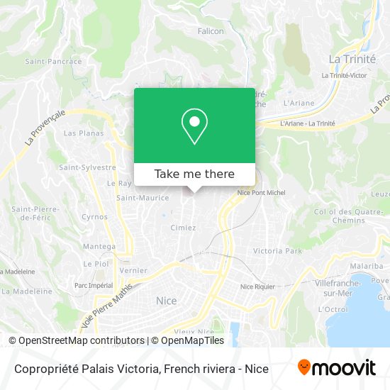 Copropriété Palais Victoria map