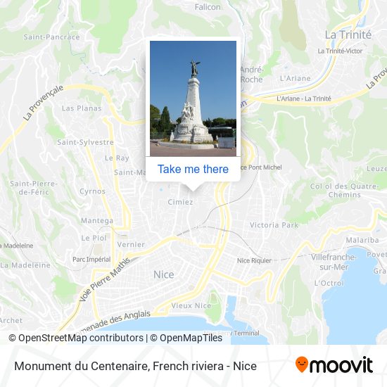 Monument du Centenaire map