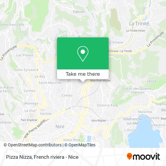 Pizza Nizza map