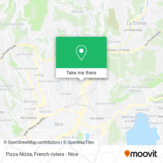 Pizza Nizza map