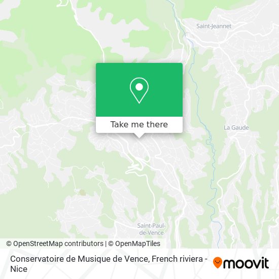 Conservatoire de Musique de Vence map