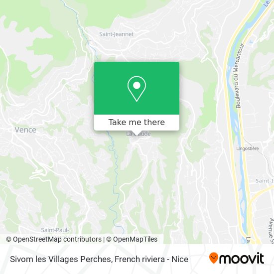 Sivom les Villages Perches map