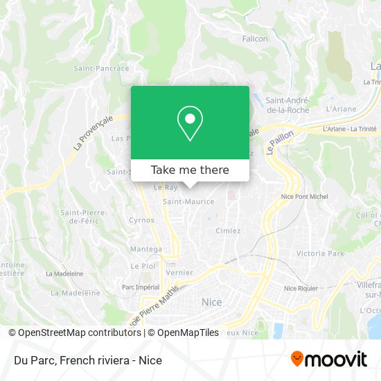 Du Parc map