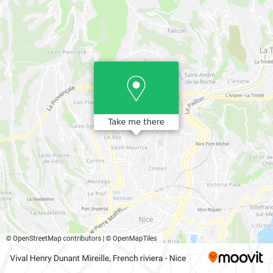 Vival Henry Dunant Mireille map