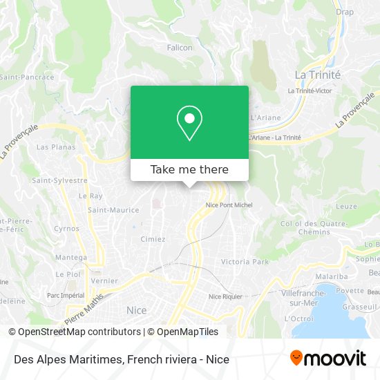 Mapa Des Alpes Maritimes