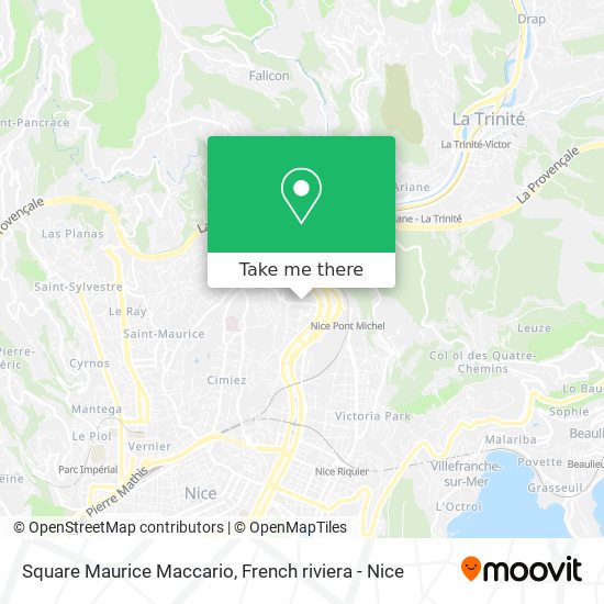Mapa Square Maurice Maccario
