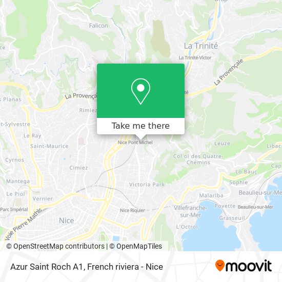 Azur Saint Roch A1 map