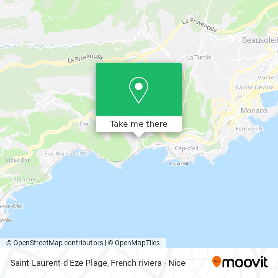 Saint-Laurent-d'Eze Plage map