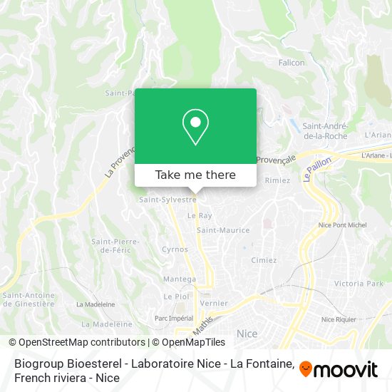 Biogroup Bioesterel - Laboratoire Nice - La Fontaine map