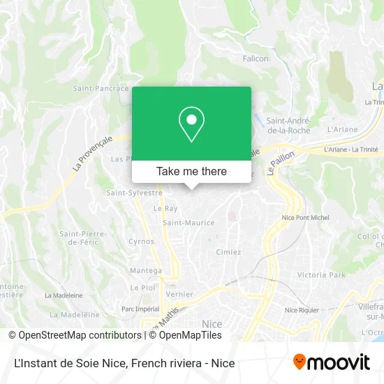 L'Instant de Soie Nice map