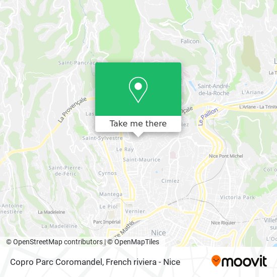 Copro Parc Coromandel map