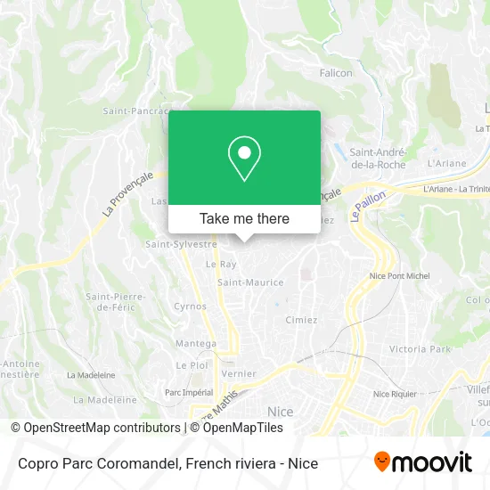 Copro Parc Coromandel map