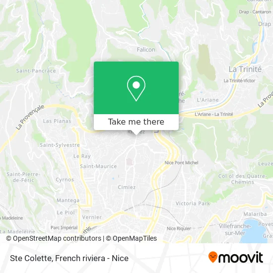 Ste Colette map