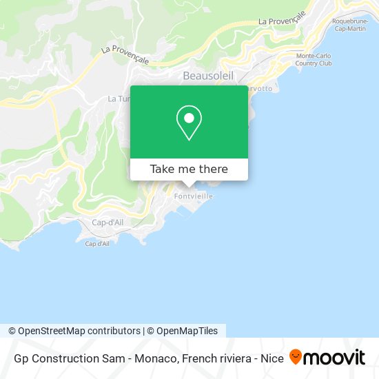 Gp Construction Sam - Monaco map