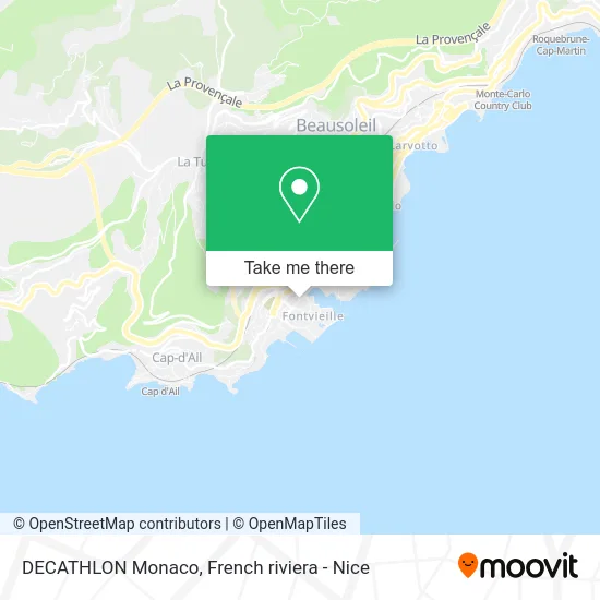 DECATHLON Monaco map