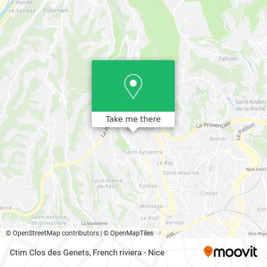 Ctim Clos des Genets map