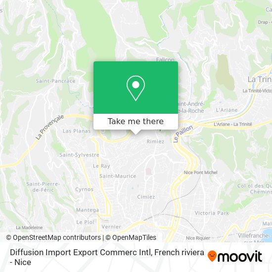 Diffusion Import Export Commerc Intl map