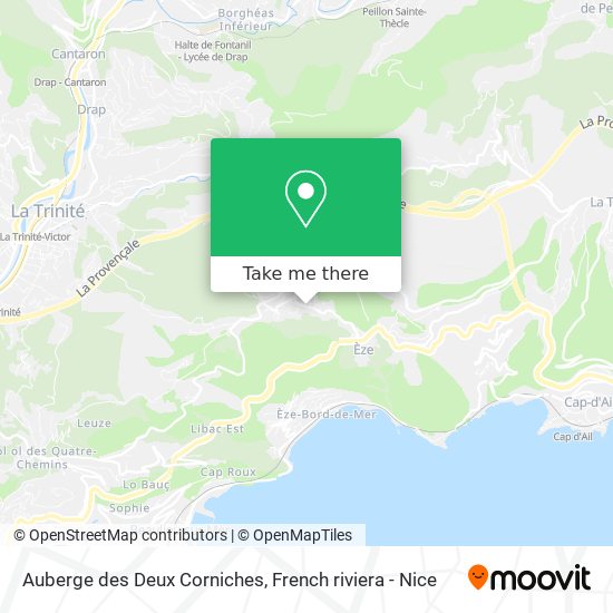 Auberge des Deux Corniches map