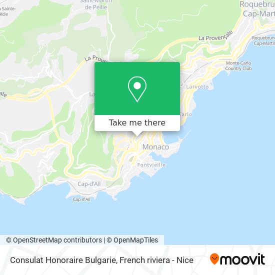 Consulat Honoraire Bulgarie map