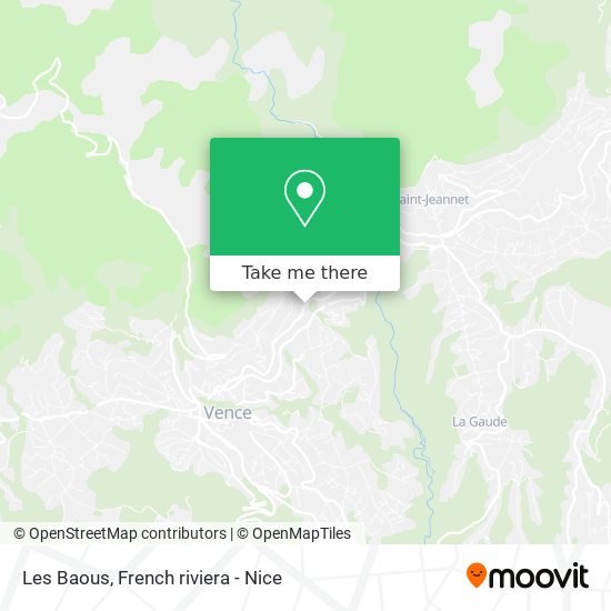 Les Baous map