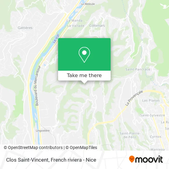 Clos Saint-Vincent map