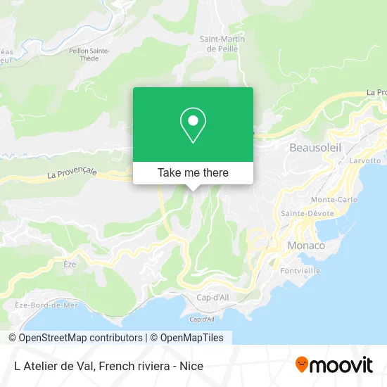 L Atelier de Val map