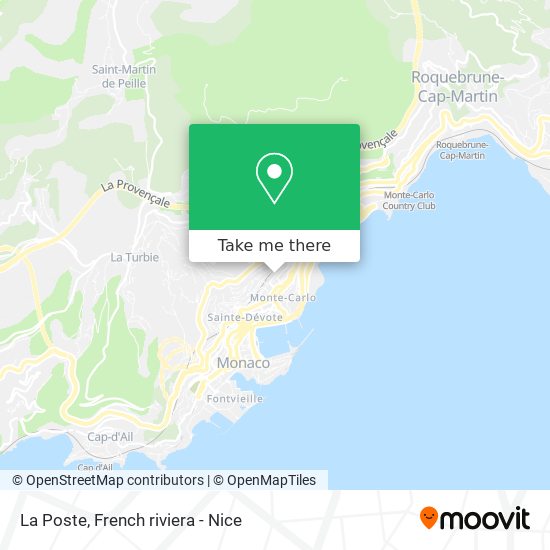 La Poste map