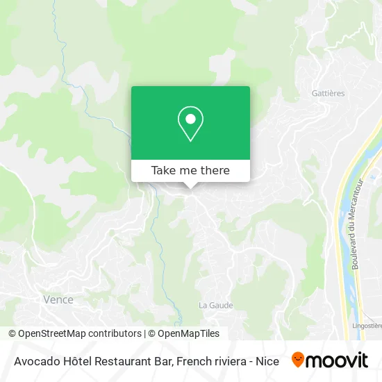 Avocado Hôtel Restaurant Bar map