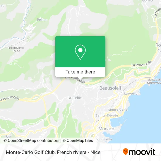 Monte-Carlo Golf Club map