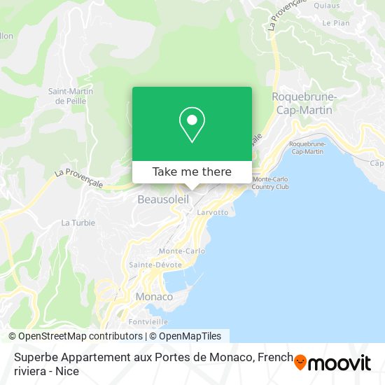 Superbe Appartement aux Portes de Monaco map