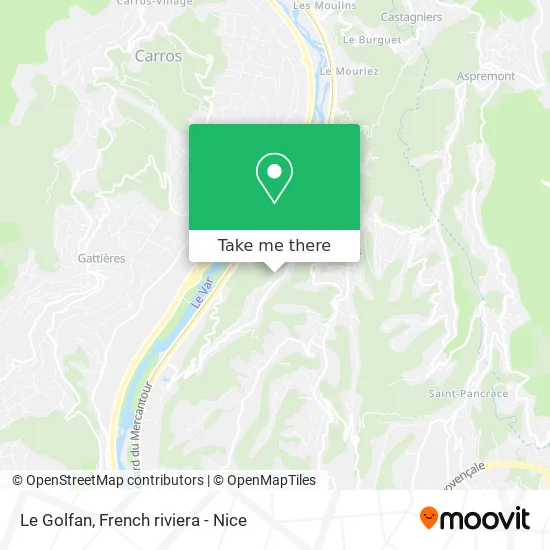 Le Golfan map