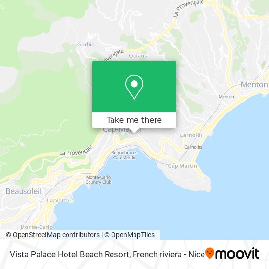 Vista Palace Hotel Beach Resort map