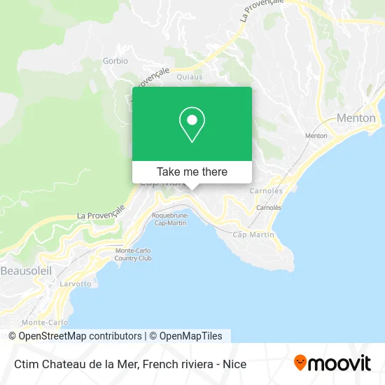 Ctim Chateau de la Mer map